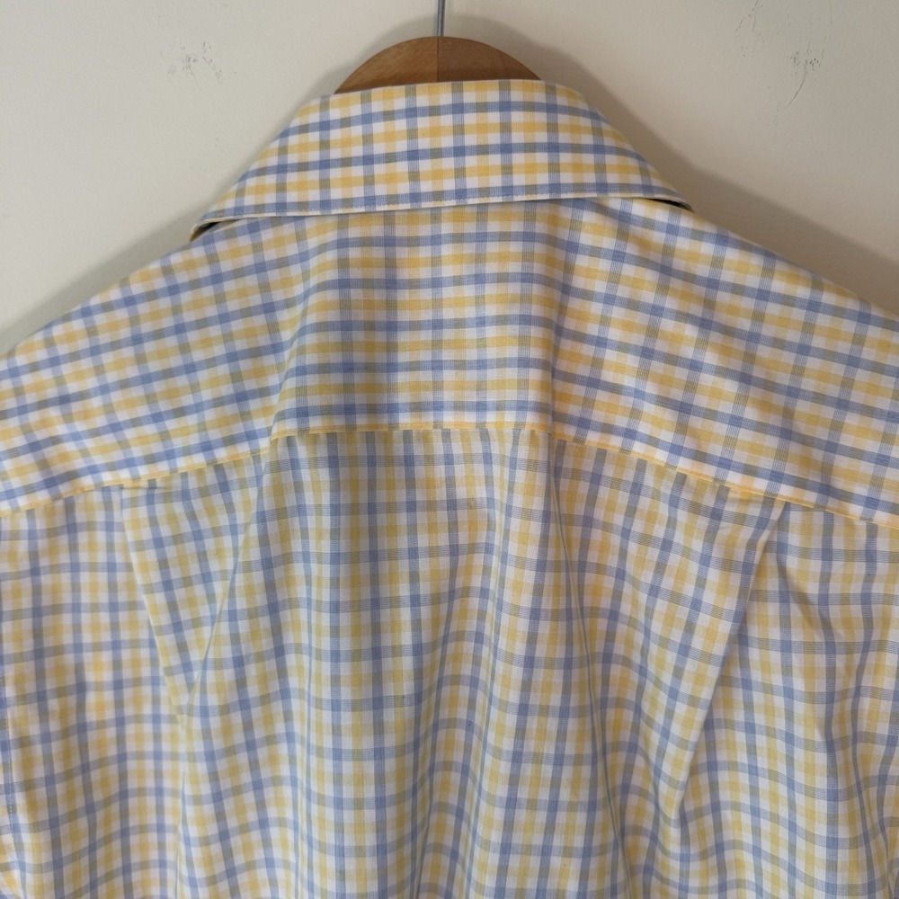 Pronto Uomo Non Iron Slim Fit Cotton Long Sleeve Dress‎ Shirt Size 15 32/33 - Picture 8 of 10